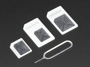 Pack of 3 different SIM Card Adapters with remover tool