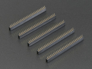 Pack of 5 of 2mm Pitch 25-Pin Female Socket Headers