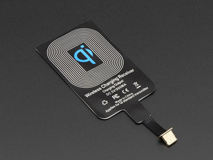 Angled shot of Qi Wireless Charging Module - 20mm - Lightning Connector.