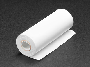 Angled shot of a Thermal Paper Roll - 16' long, 2.25". 