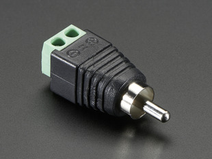 RCA Male Plug Terminal Block adapter