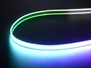 Adafruit NeoPixel Digital RGB LED Strip with different rainbow and white lights moving around