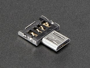 Slim metal OTG Adapter: USB Micro B to USB Type A