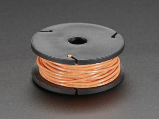 Small spool of orange wire