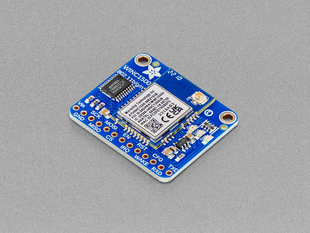 Angled Shot of a Adafruit ATWINC1500 WiFi Breakout with uFL Connector.