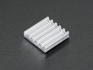 Square aluminum heat sink with 6 fins