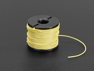Silicone Cover Stranded-Core Wire - 50ft 30AWG Yellow