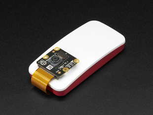 Angled shot of a Raspberry Pi Zero v1.3 NoIR Camera Pack - Includes Pi Zero. 