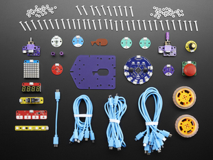Various electrical components against a black background.