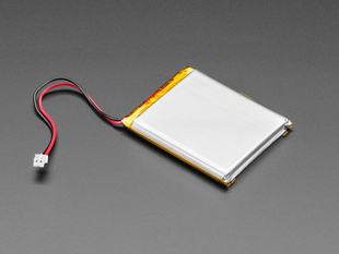 Lithium Ion Polymer Battery 3.7v 2500mAh with JST 2-PH connector