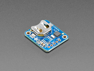 Angled shot of RTC breakout board.