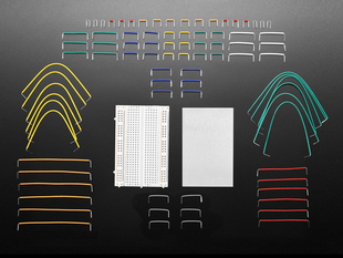 Half Size Breadboard and 78 Piece Jumper Wire in various lengths