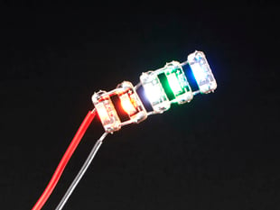 Five LED sequins light up in separate colors
