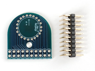 Rounded PCB and loose header