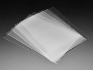 10 pack of translucent hydro dipping sheets.