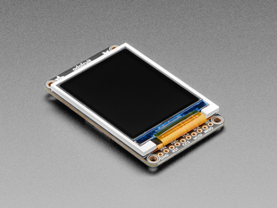 Angle shot of 1.8" Color TFT LCD display with MicroSD Card Breakout