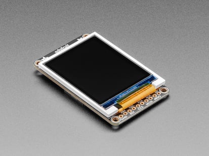 Angle shot of 1.8" Color TFT LCD display with MicroSD Card Breakout