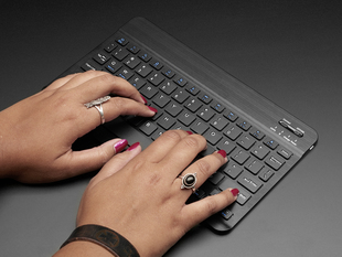 10" Bluetooth Keyboard – Black colored