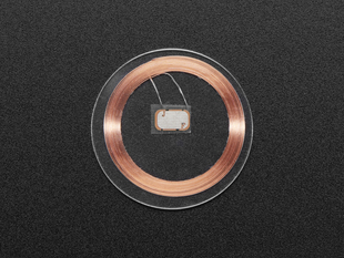 Clear disc with copper coil inside