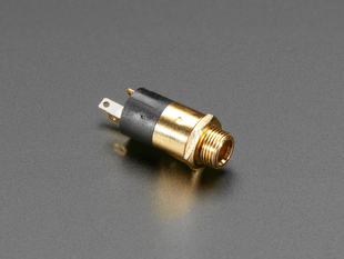 Panel Mount 1/8 inch / 3.5mm TRS Audio Jack Connector