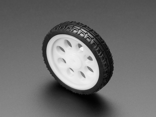 Thin White Wheel for TT DC Gearbox Motors