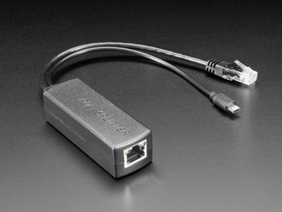 802.3af PoE Output Data and Power Splitter to Ethernet plus Micro USB