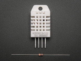 DHT22 temperature-humidity sensor with 10K resistor