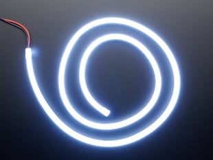 Coil of neon-looking white light