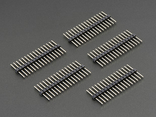 5 pieces of Extra-long break-away 0.1 inch 16-pin strip male header