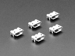 Pack of 5 Micro B USB Jack Connectors