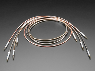Four metallic coiled cables