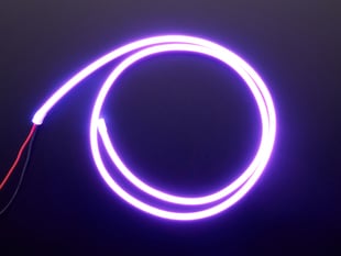 Coil of neon-looking purple light