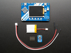 Top down view of a components to a TensorFlow Lite for Microcontrollers Kit