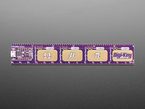 Top view of AdafruiAt PyRuler, a purple electronic ruler