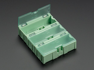 3 pack of small Modular Snap Boxes for SMD component storage