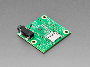 Angled shot of Audio Adapter Board for Teensy 4.x