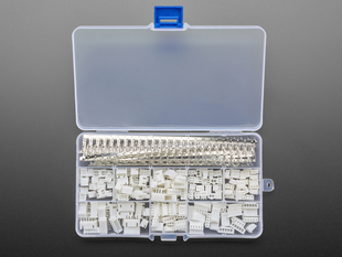 JST PH 2.0mm Pitch Connector 560 Piece Kit with many connectors and contacts in opened box 