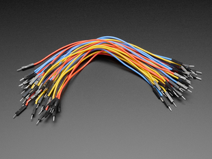 Bundle of Premium Silicone Covered Male-Male Jumper Wires - 200mm x 40