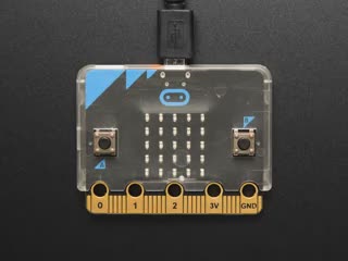 Video of a pulsating heart on a micro:bit covered in a Translucent Snap-on Case - White 