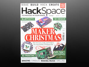 Front cover of HackSpace Magazine Issue #25 - Maker Christmas - December 2019. 