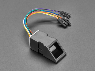 Fingerprint sensor with detection lens and socket cable