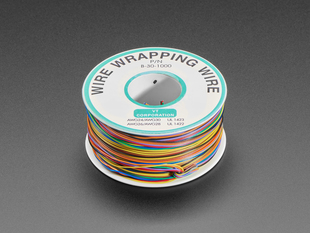 Large spool of Rainbow Wire Wrap Thin Prototyping & Repair Wire