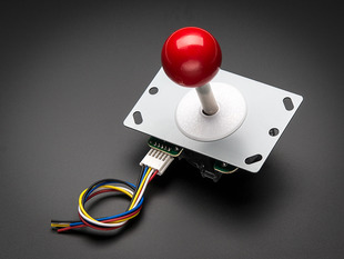 Small Arcade Joystick with red ball