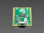 close up of micro USB port on Raspberry Pi Pico