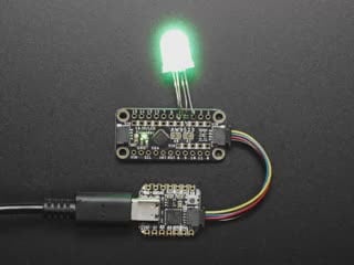Video of a Adafruit AW9523 GPIO Expander and LED Driver Breakout connected to a LED changing colors. 