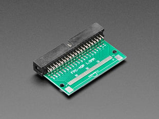 Angled shot of 40-pin FPC to 2x20 Right Angle IDC Header Adapter Board.