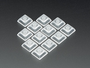 Group shot of Clear DSA Keycaps for MX Compatible Switches - 12 pack