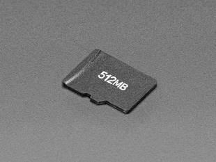 Angel shot of Small microSD card 512mb