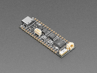 Angled shot of long skinny microcontroller.