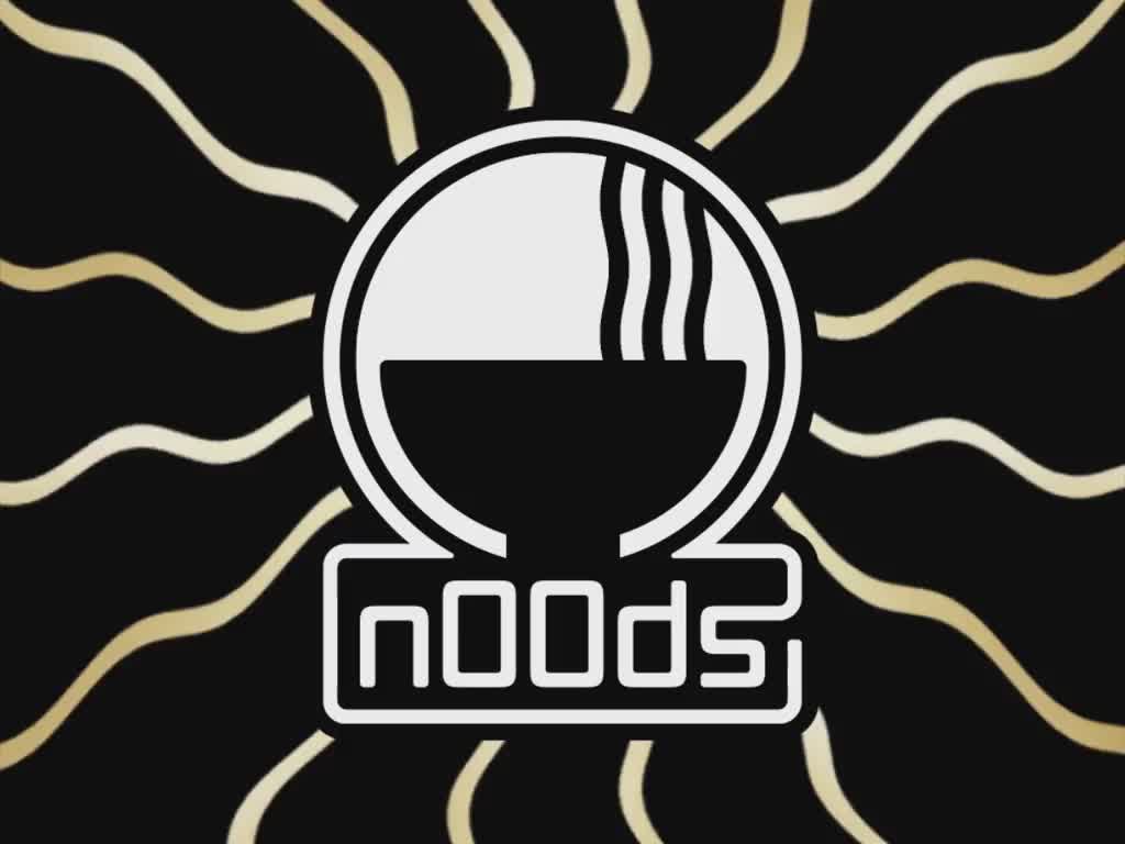 Video animation of steaming hot noodles in a bowl. "n00ds"